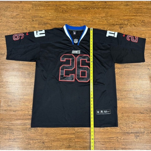 Nike New York Giants Saquon Barkley #26 Black On‎ Field Football Jersey Men's 52 - Picture 10 of 11